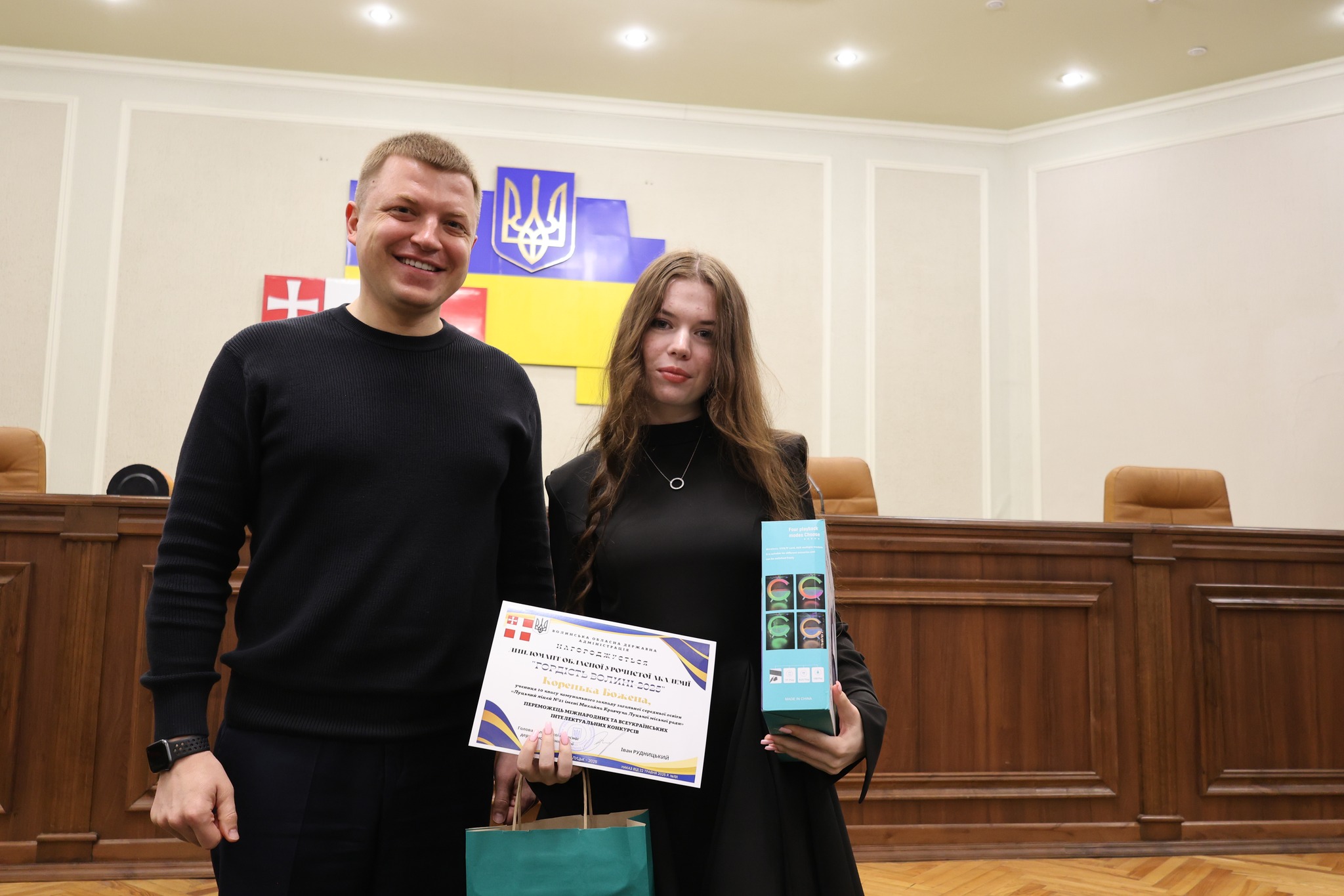На Волині відзначили юних інтелектуалів: переможці олімпіад і конкурсів отримали нагороди