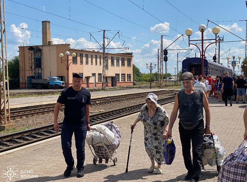 На Волинь прибув черговий евакуаційний потяг з Донеччини