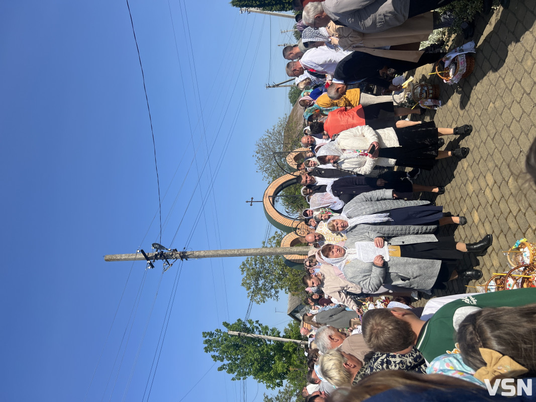 У селі Боратин біля Луцька освятили великодні кошики. Фото