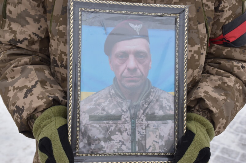 Загинув рік тому у Курській області: у Луцьку провели в останню путь Героя Сергія Барабанова