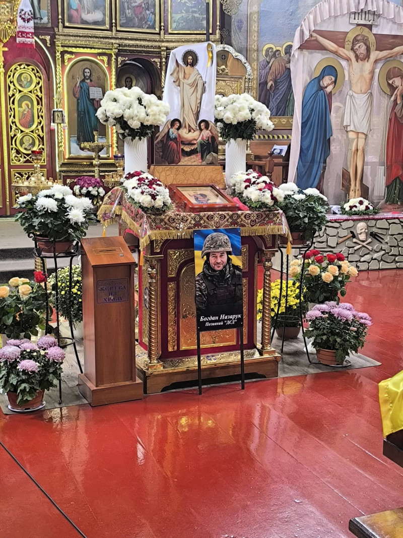 На Волині поховали воїна Богдана Назарука, який загинув на Курському напрямку