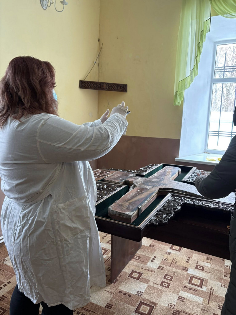 У Свято-Успенському соборі на Волині рятують унікальне «Розп’яття» XV століття