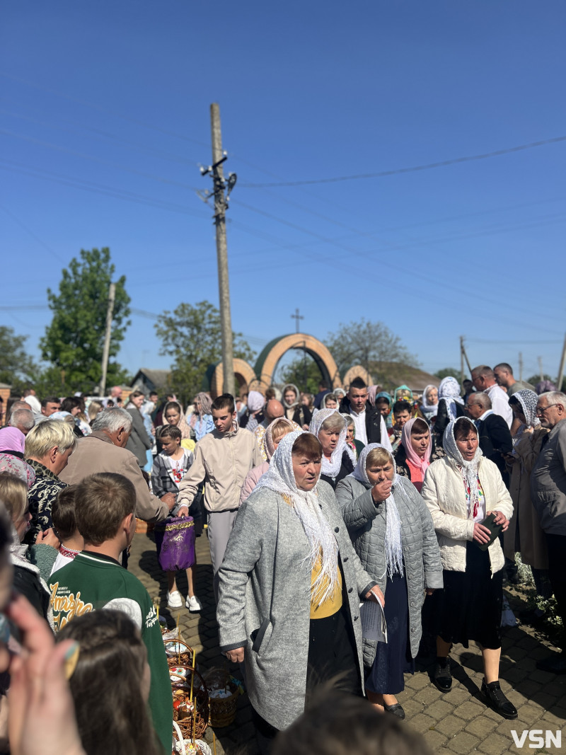 У селі Боратин біля Луцька освятили великодні кошики. Фото