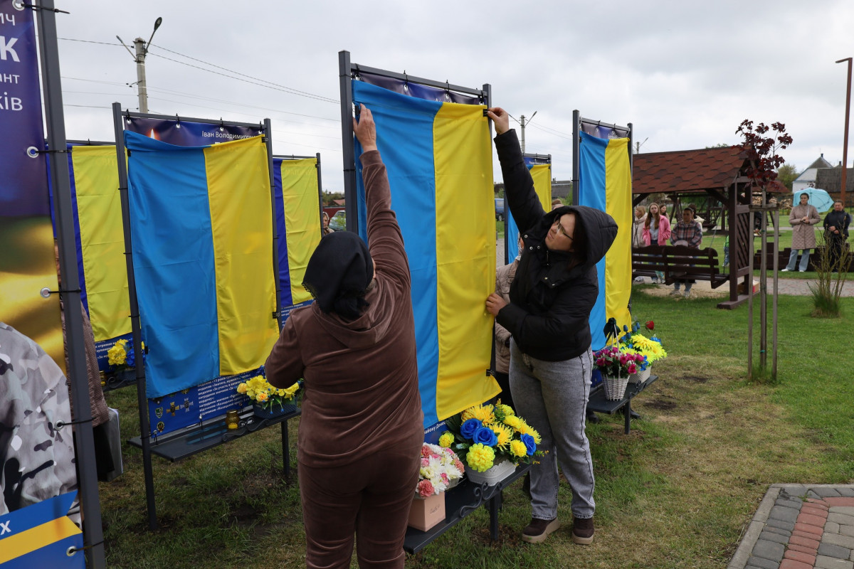 У громаді на Волині відкрили Алею пам’яті Героїв: місце, де живе вдячність і вічна слава