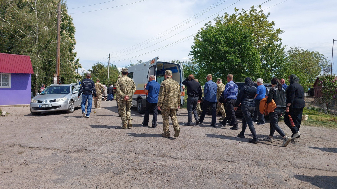 На Волині в останню путь провели Героя Грисюка Сергія, який загинув під Авдіївкою у 2023 році