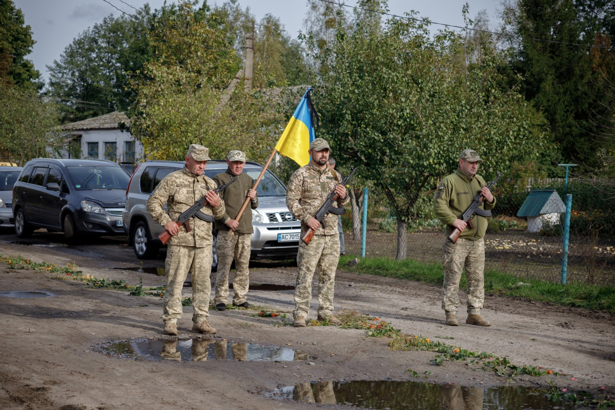 Загинув в бою за Україну: на Волині попрощалися з Героєм Олександром Синяговським