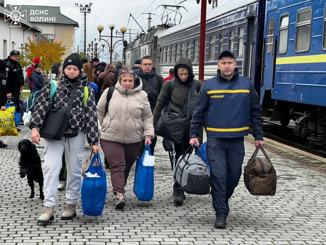 На Волинь прибув евакуаційний потяг з Донеччини