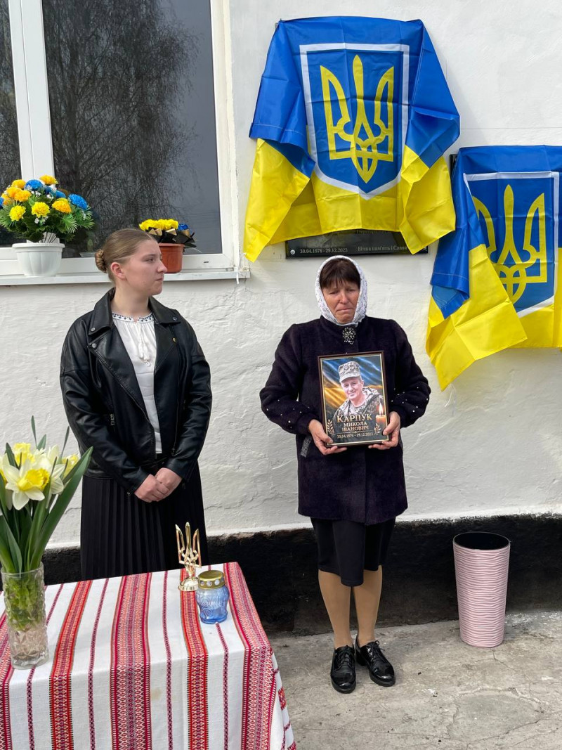 У громаді на Волині відкрили меморіальні дошки загиблим Героям