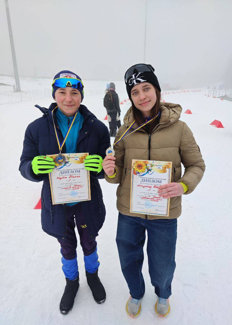 Волинські юні лижники зірвали медальний тріумф на чемпіонаті України