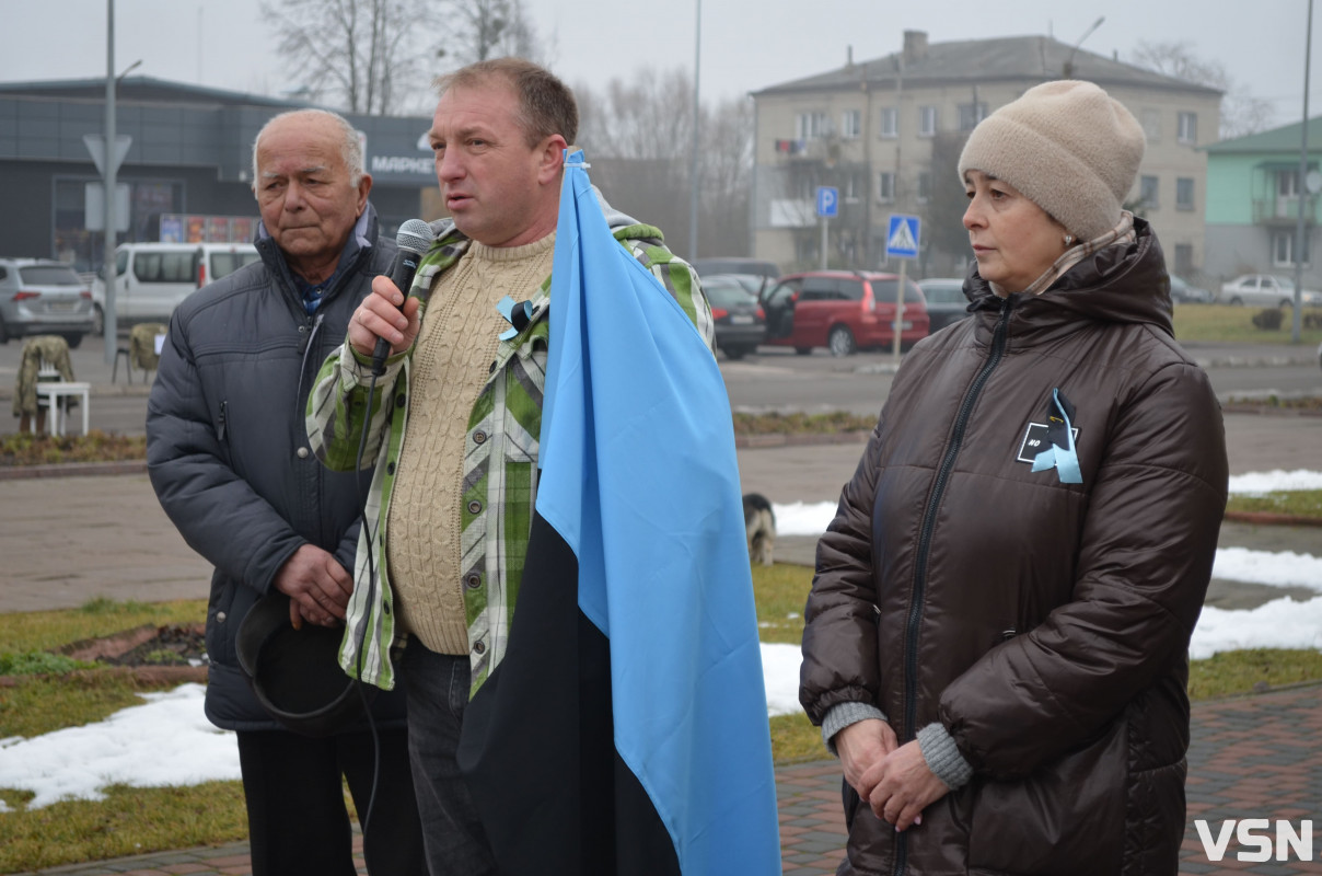 «Не мовчи, полон вбиває»: у містечку на Волині вперше відбулася акція на підтримку військовополонених і зниклих безвісти