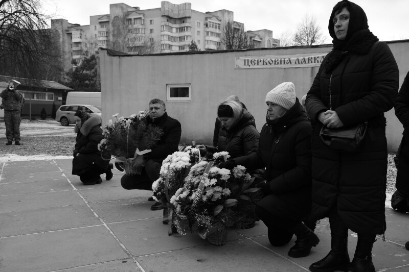 Волиняни попрощалися із загиблим військовим Миколою Гліною