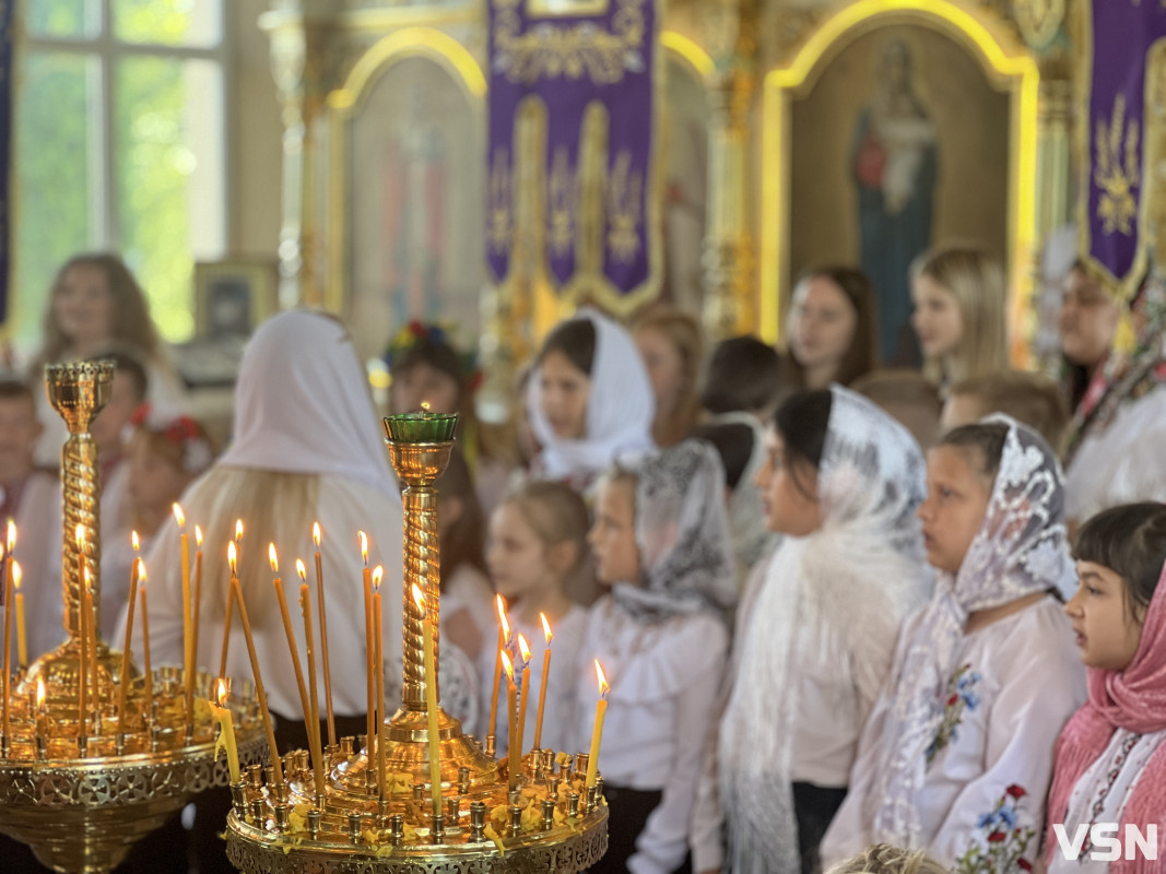 У селі Боратин біля Луцька освятили великодні кошики. Фото