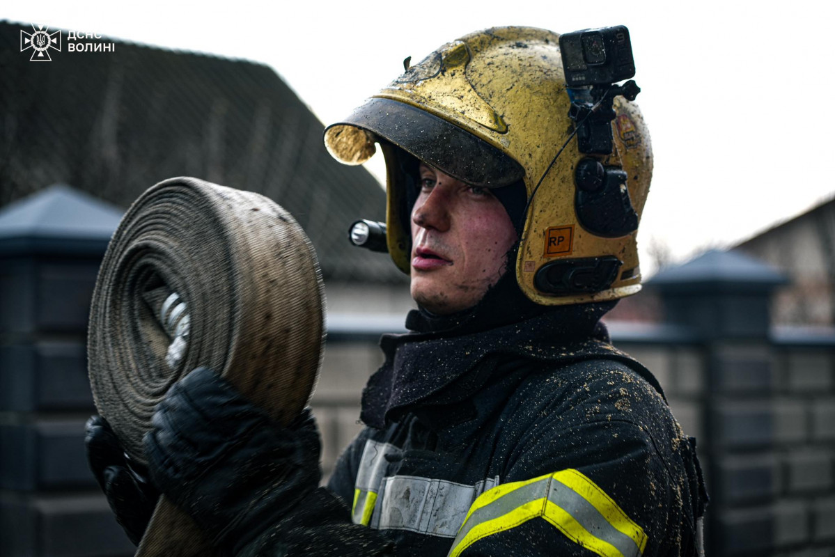 На Волині під час пожежі у будинку постраждала жінка