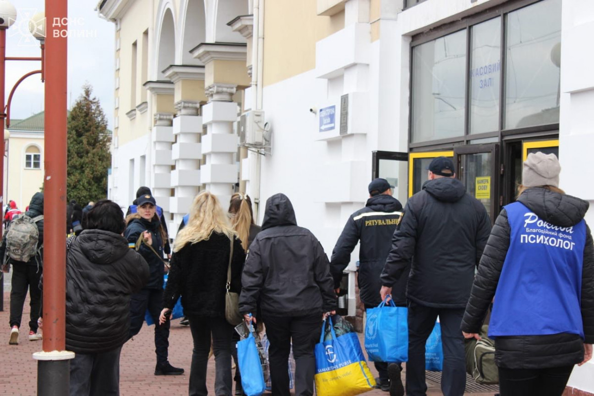 На Волинь прибув евакуаційний потяг з Донеччини