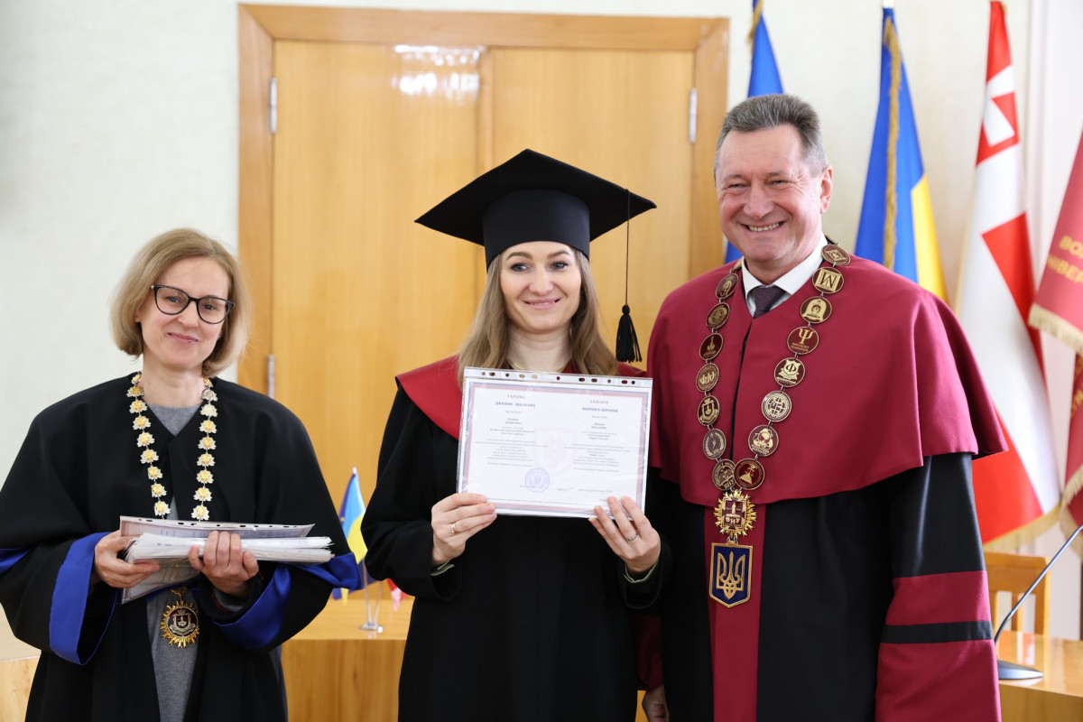 У волинському виші випускники-магістри інституту неперервної освіти отримали дипломи