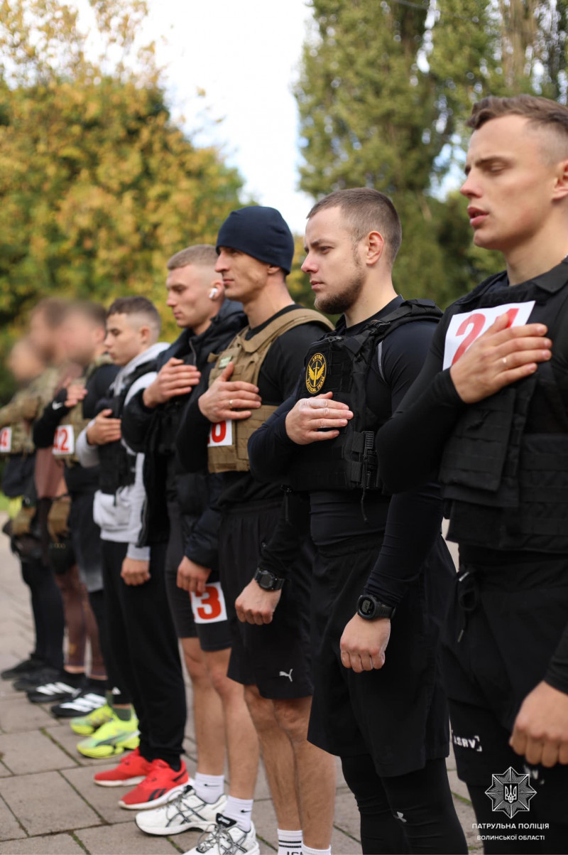Тест Мерфі: патрульна поліція Волині взяла участь у змаганнях до Дня захисників та захисниць