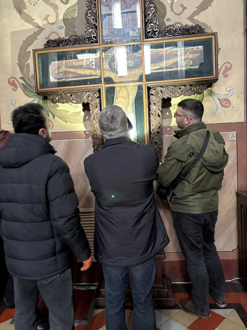 У Свято-Успенському соборі на Волині рятують унікальне «Розп’яття» XV століття