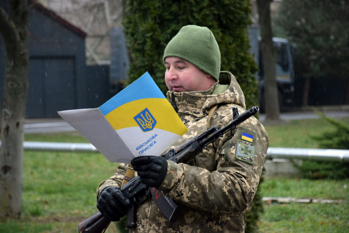 У Луцьку новобранці-прикордонники склали військову присягу