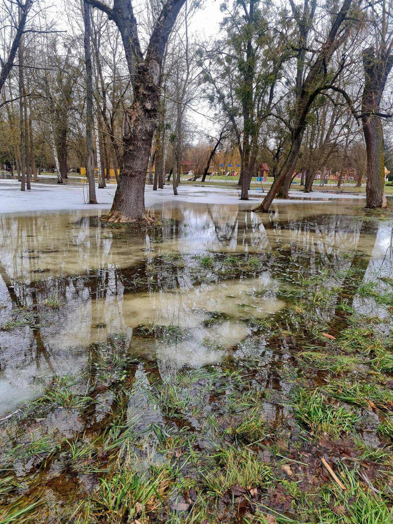 У Луцьку затопило третину території центрального парку: причина
