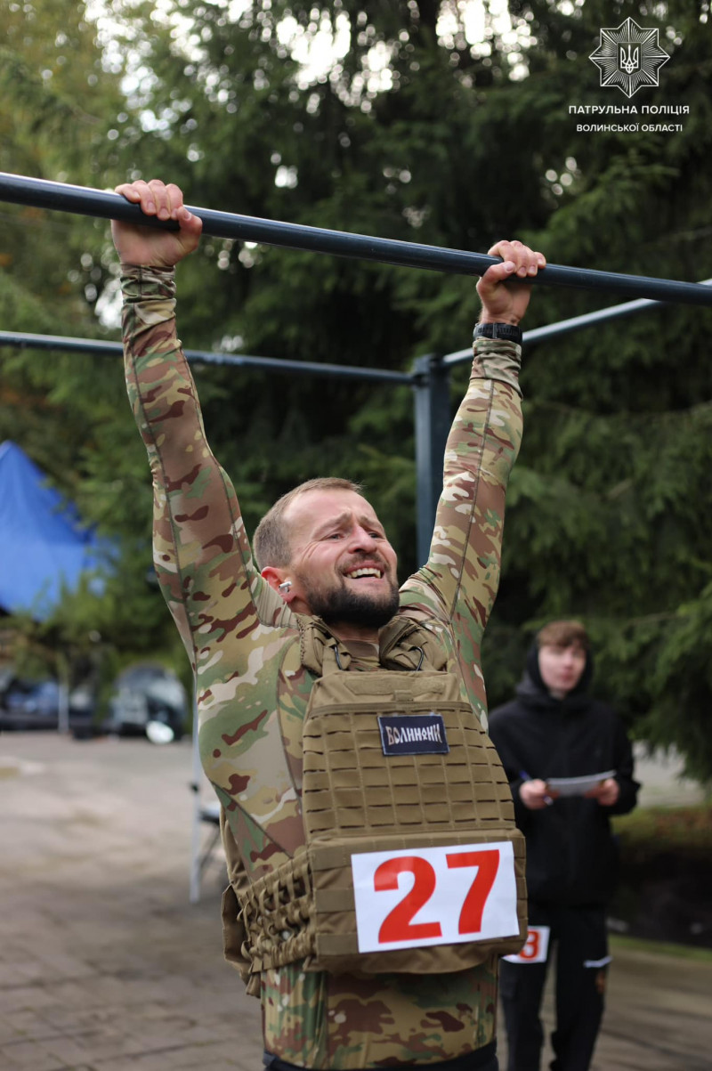 Тест Мерфі: патрульна поліція Волині взяла участь у змаганнях до Дня захисників та захисниць