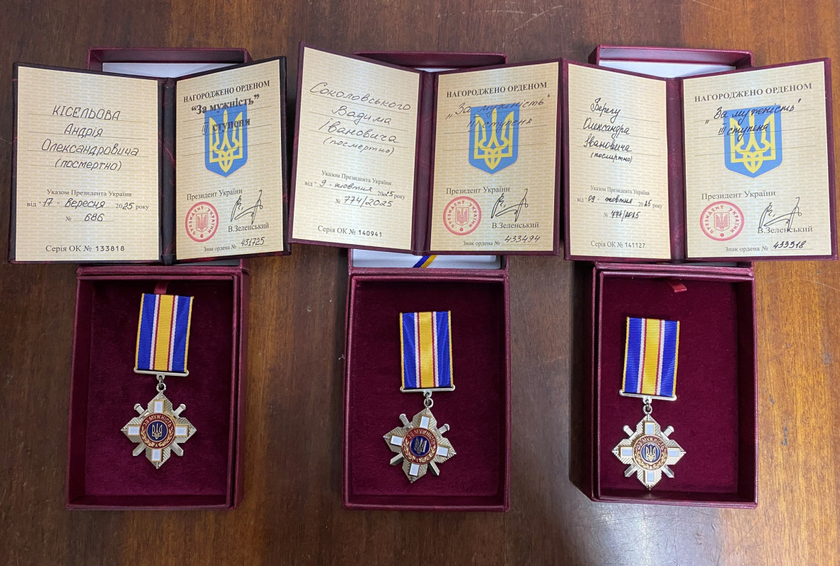 Трьом полеглим захисникам України з Волині присвоїли посмертні державні нагороди