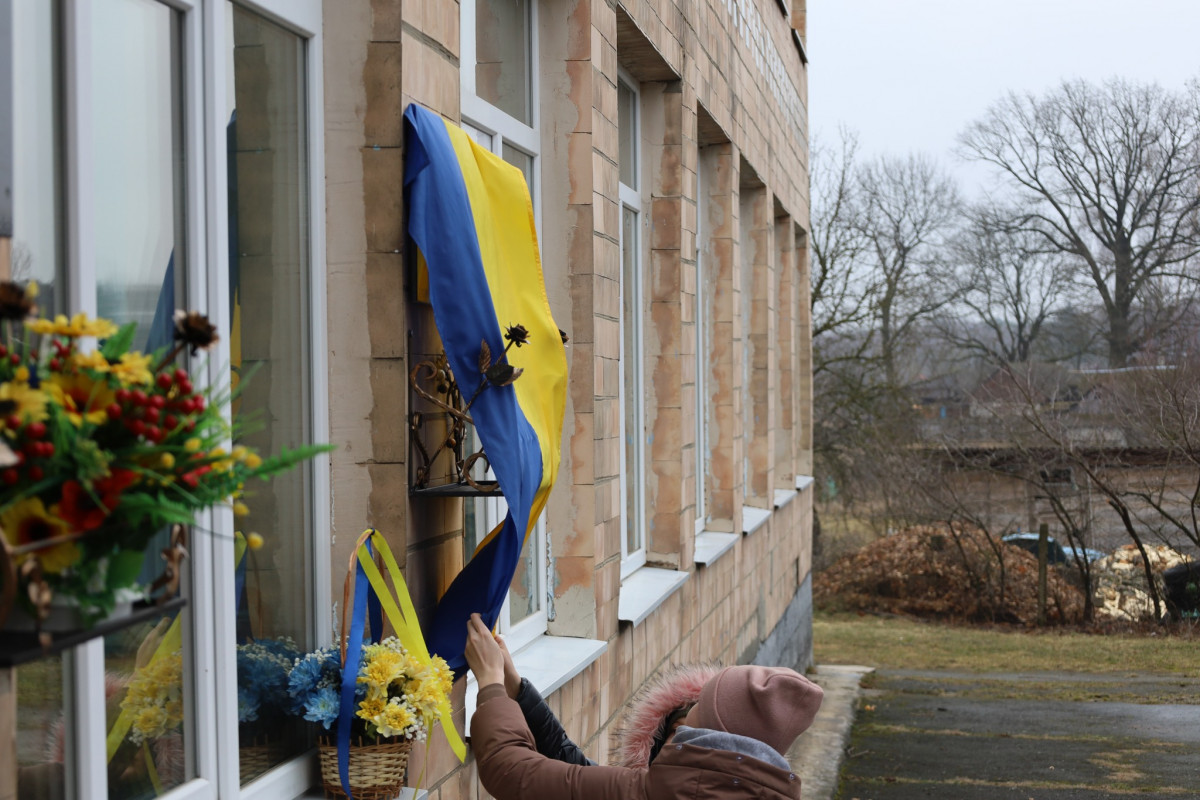 На Волині відкрили меморіальну дошку загиблому Герою Олександру Оленичу