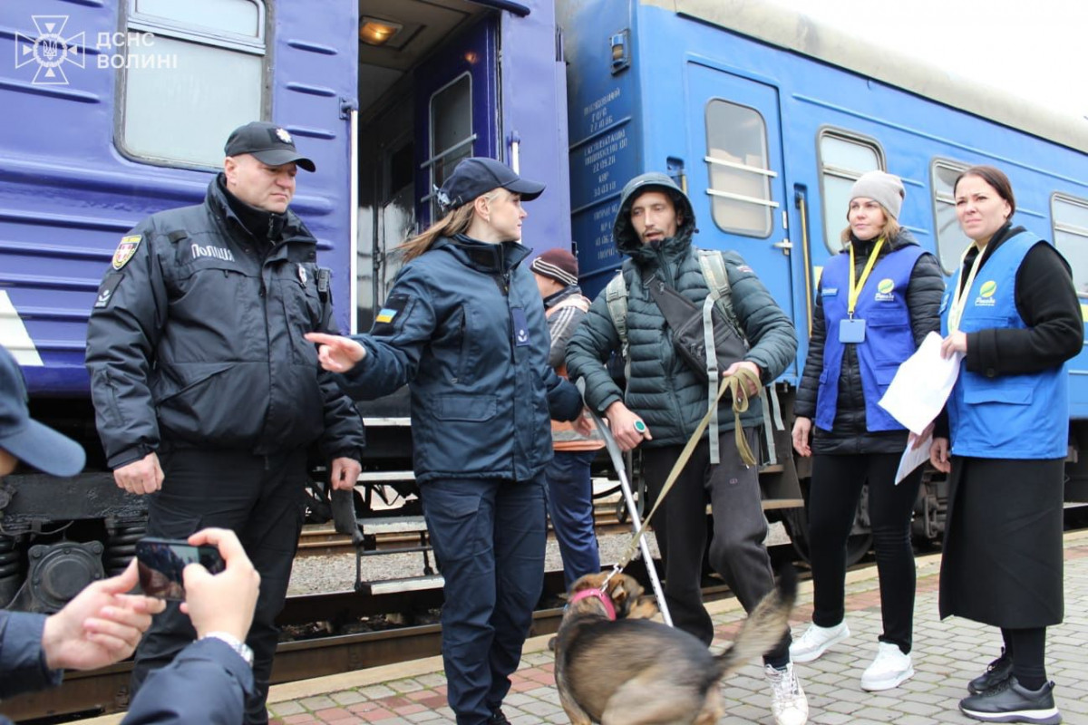 На Волинь прибув евакуаційний потяг з Донеччини