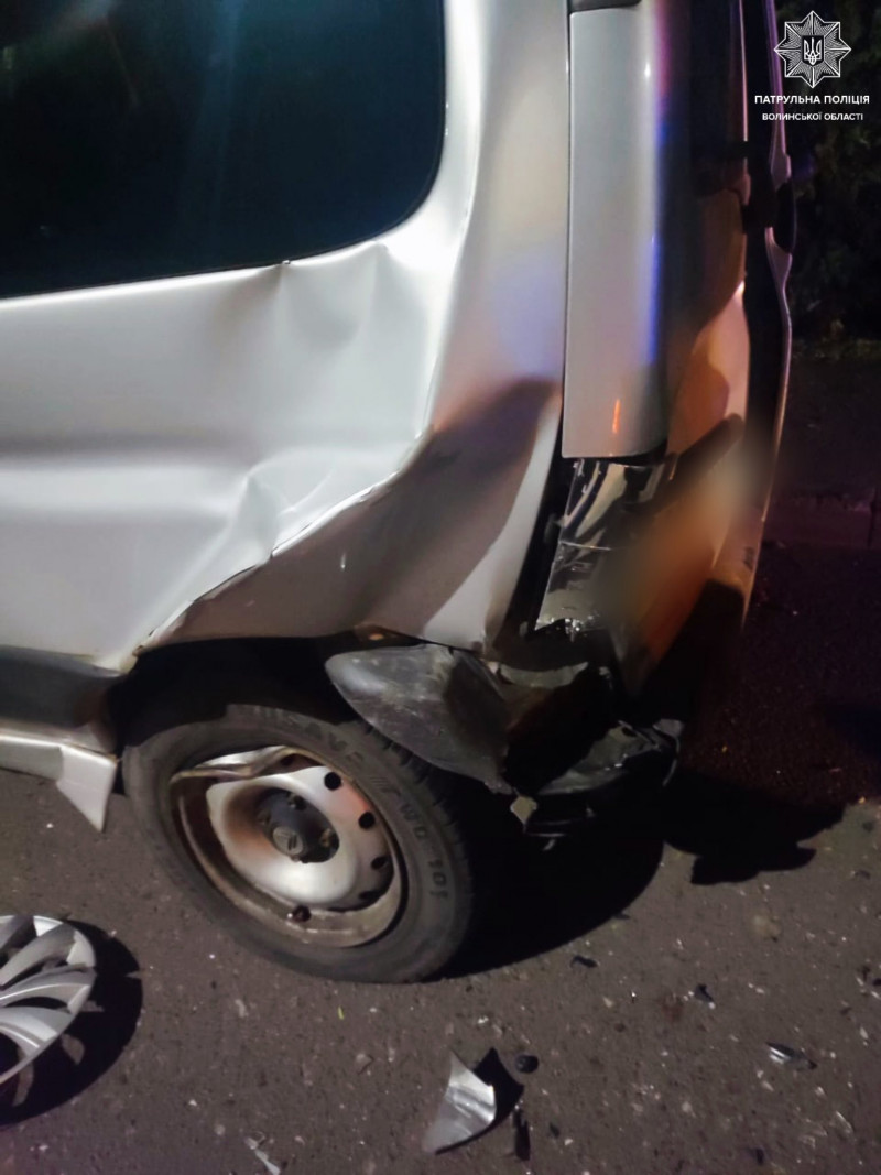 Вже вдруге п’яний за кермом: у Луцьку водій без прав спричинив ДТП