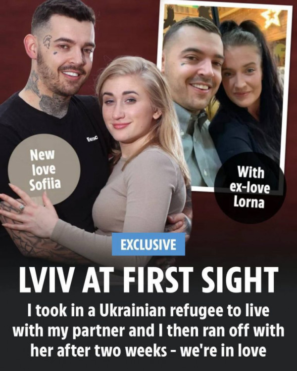 Британець, який прийняв львівську біженку, за 10 днів втік з нею від дружини