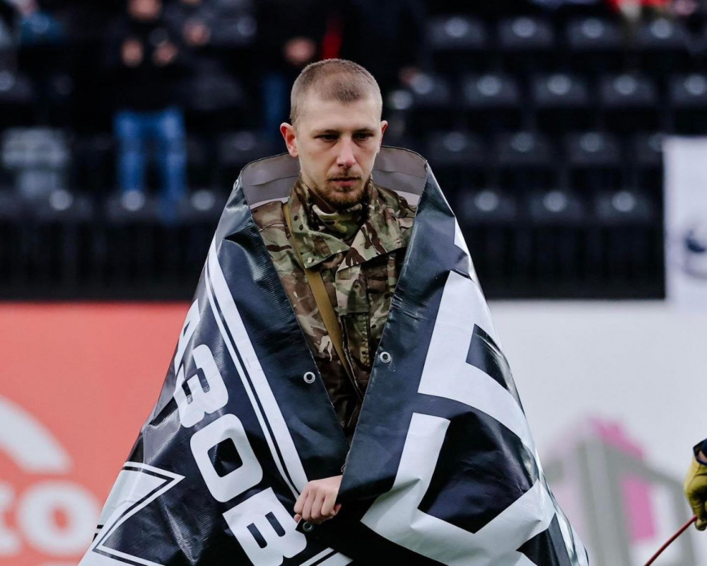 Боєць луцького «Любарта» здійснив перший символічний удар по мʼячу на матчі Української Премʼєр-ліги