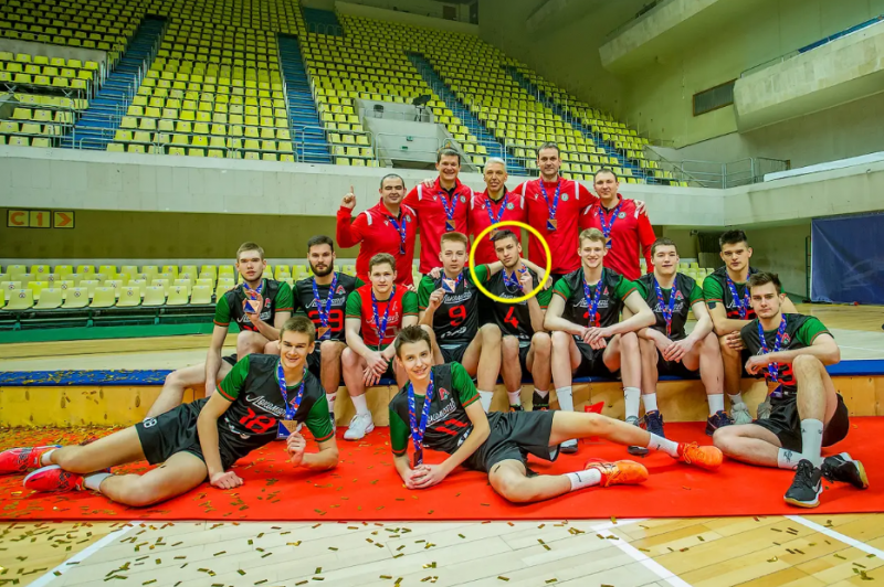 Українець грав за російський волейбольний клуб і рекламував спонсора
