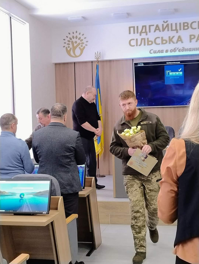 Захисника з Волині нагородили відзнакою Міністерства оборони України «За поранення»