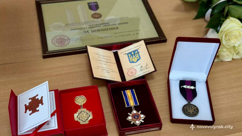 У день народження полеглого Дмитра Аршуліка з Волині сім'ї Героя вручили його посмертні нагороди