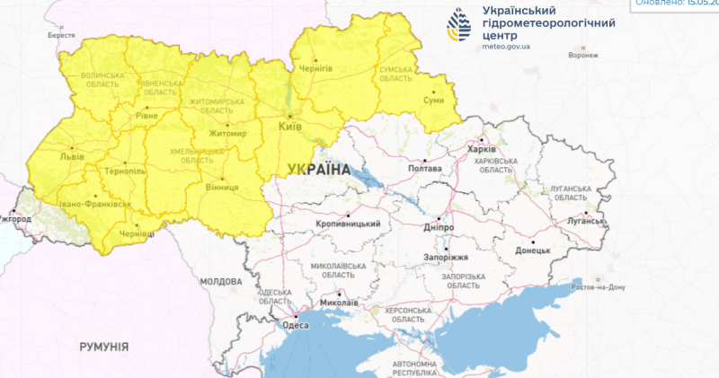 Україну та Волинь «приморозять» заморозки: температура впаде до -5°. Карта