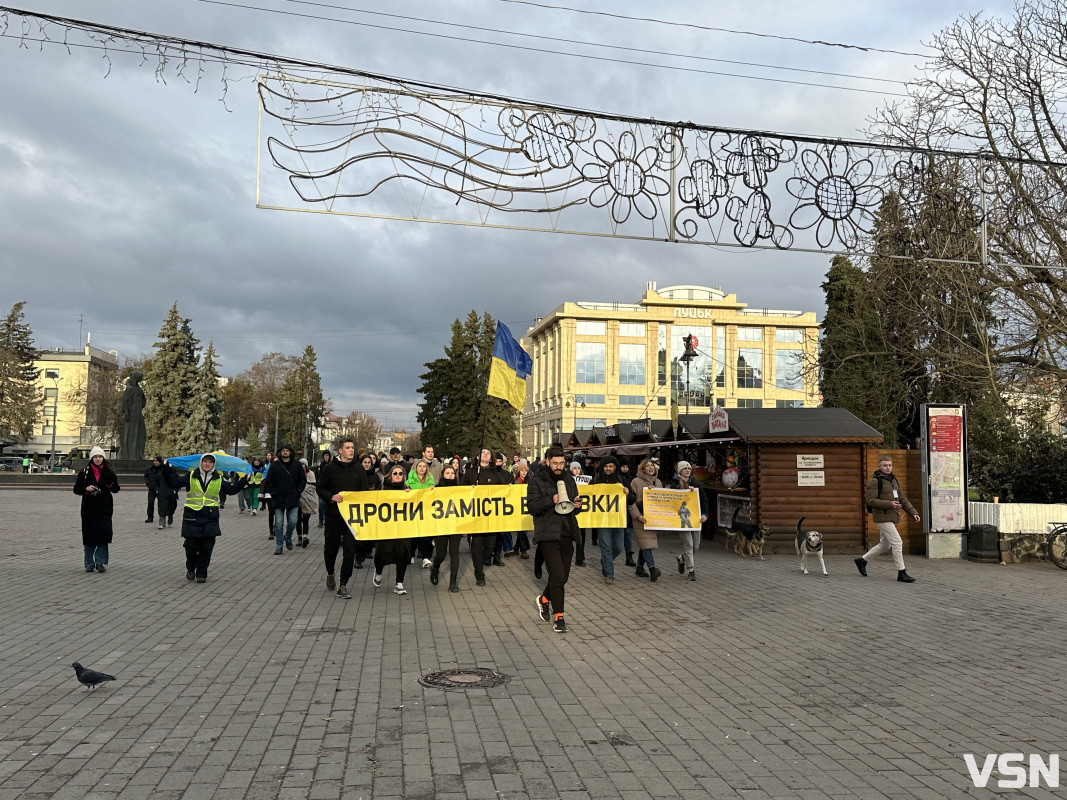 «Гроші на ЗСУ»: в Луцьку відбувся марш протесту