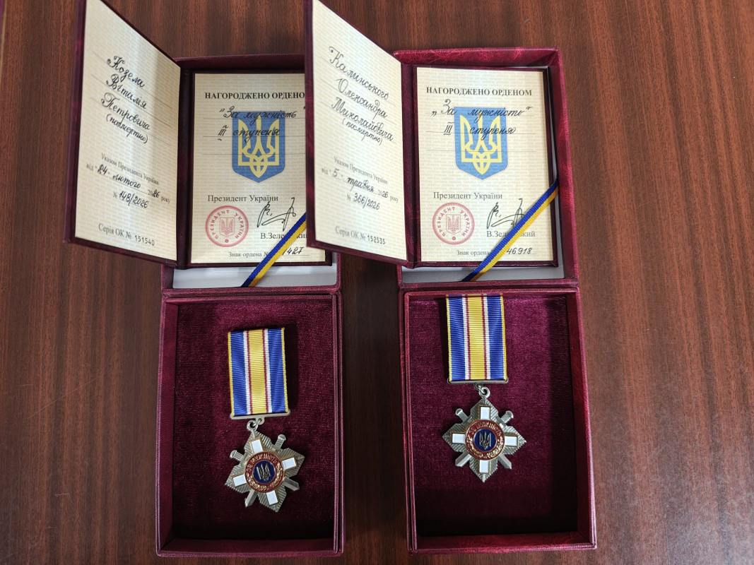 Родинам двох загиблих Героїв із Волині вручили посмертні ордени «За мужність»