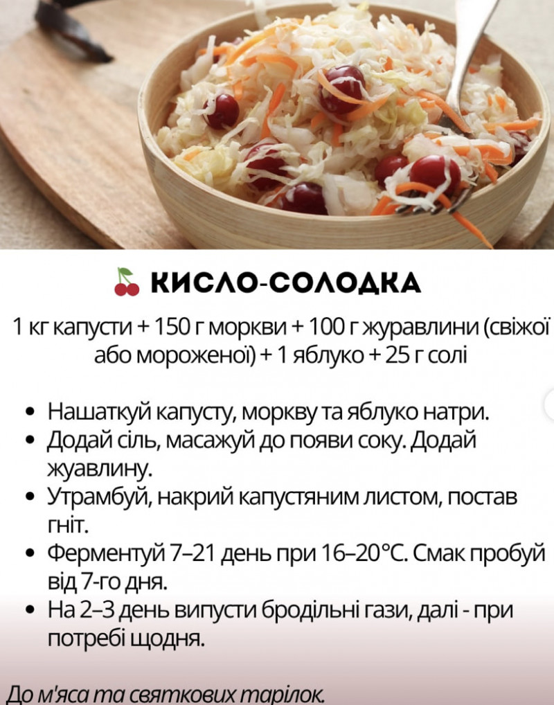Квашена капуста на зиму: 5 рецептів із морквою, яблуками та журавлиною
