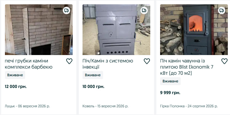 Скільки коштують печі та каміни на Волині: ціни та моделі