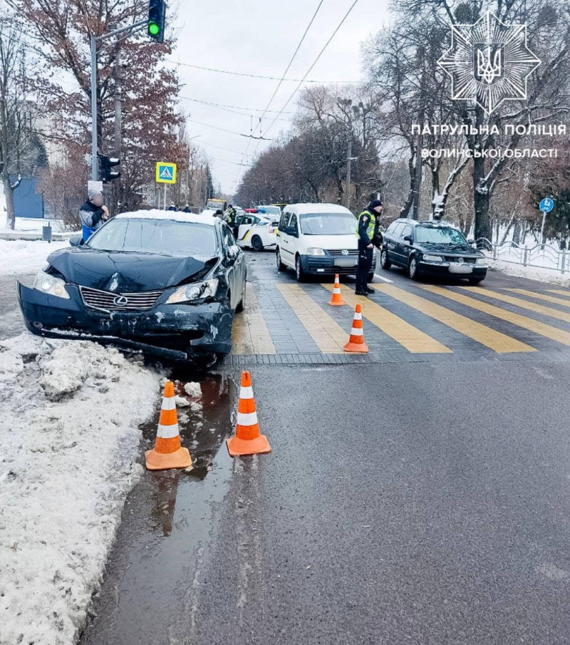 У Луцьку сталось три ДТП, які спричинили п'яні водії