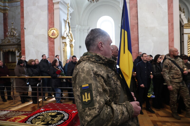 У Луцьку попрощалися з Героями Євгенієм Філясом та Тарасом Медведчуком