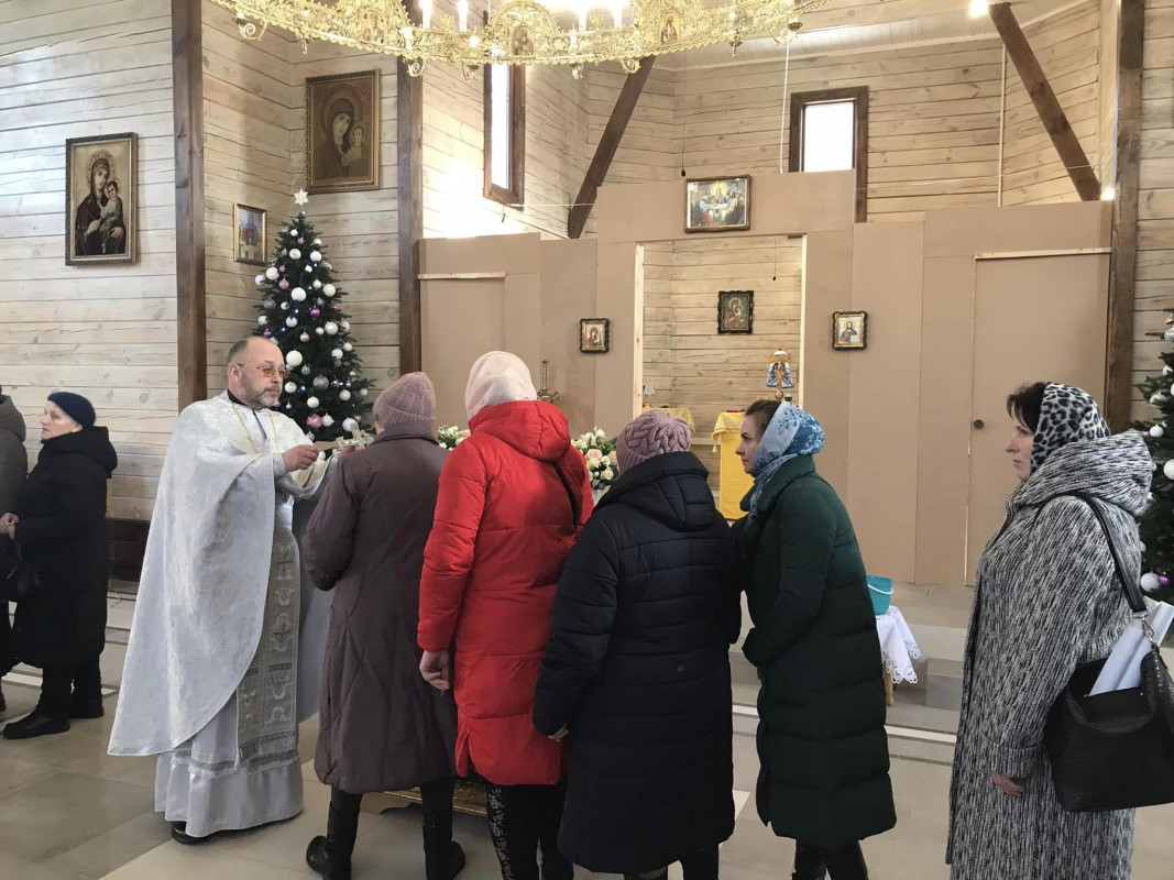 Напередодні Різдва на Волині відбулось перше богослужіння в новозбудованому храмі ПЦУ