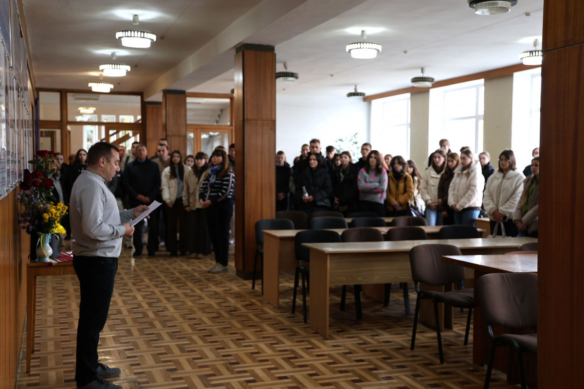 Волинський університет вшанував загиблих захисників – студента Володимира Стогнія та випускника Назарія Літвінцова