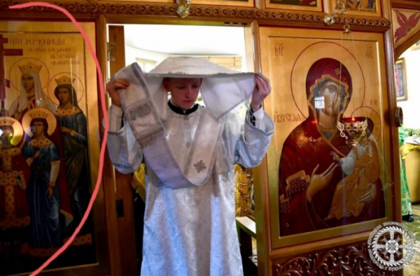 У Луцьку в церкві московського патріархату моляться біля ікони російського царя Миколи ІІ