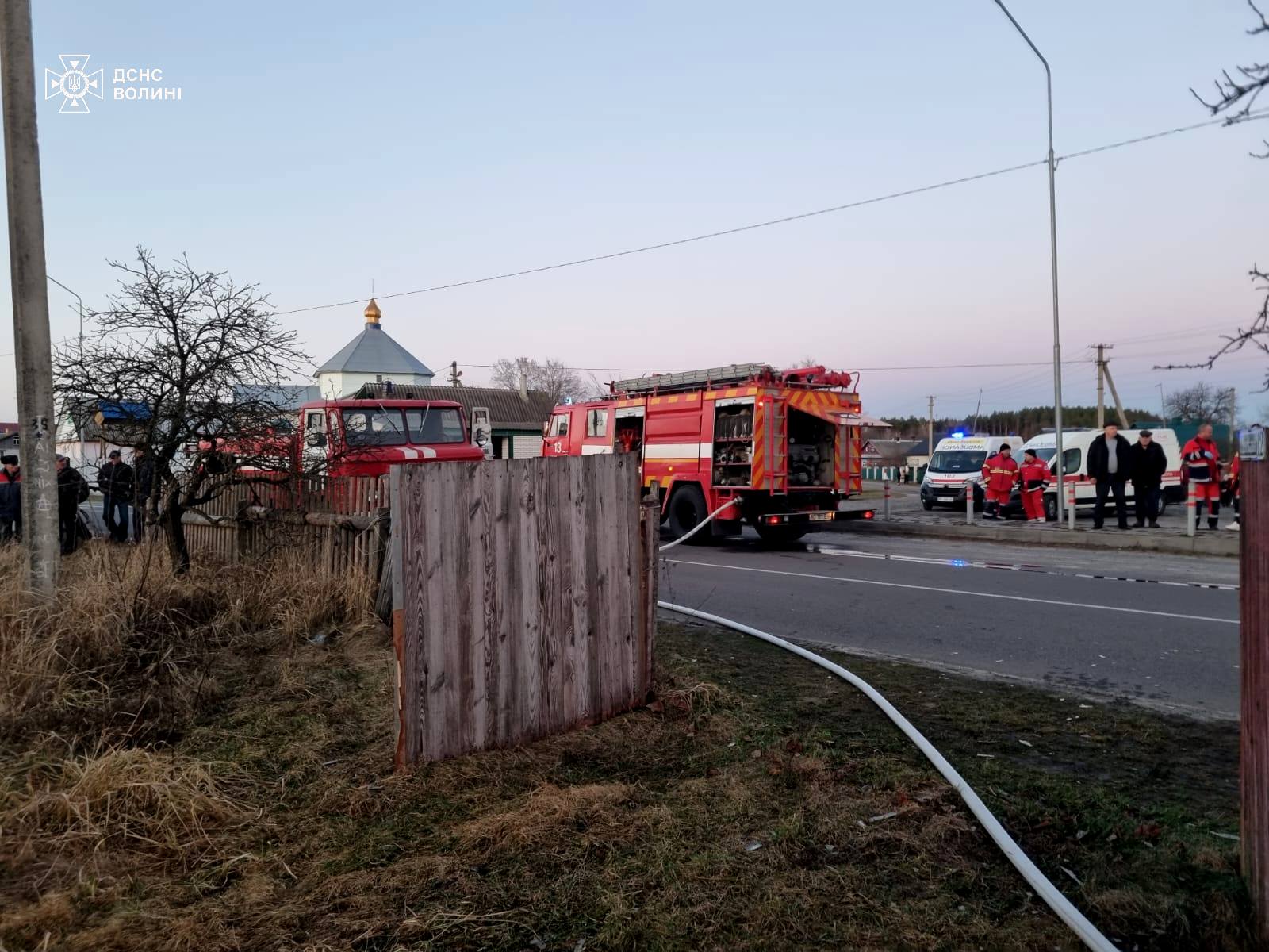 На Волині під час пожежі загинули двоє людей