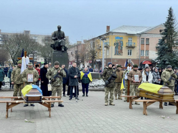 На Волині зустріли тіла чотирьох загиблих Героїв