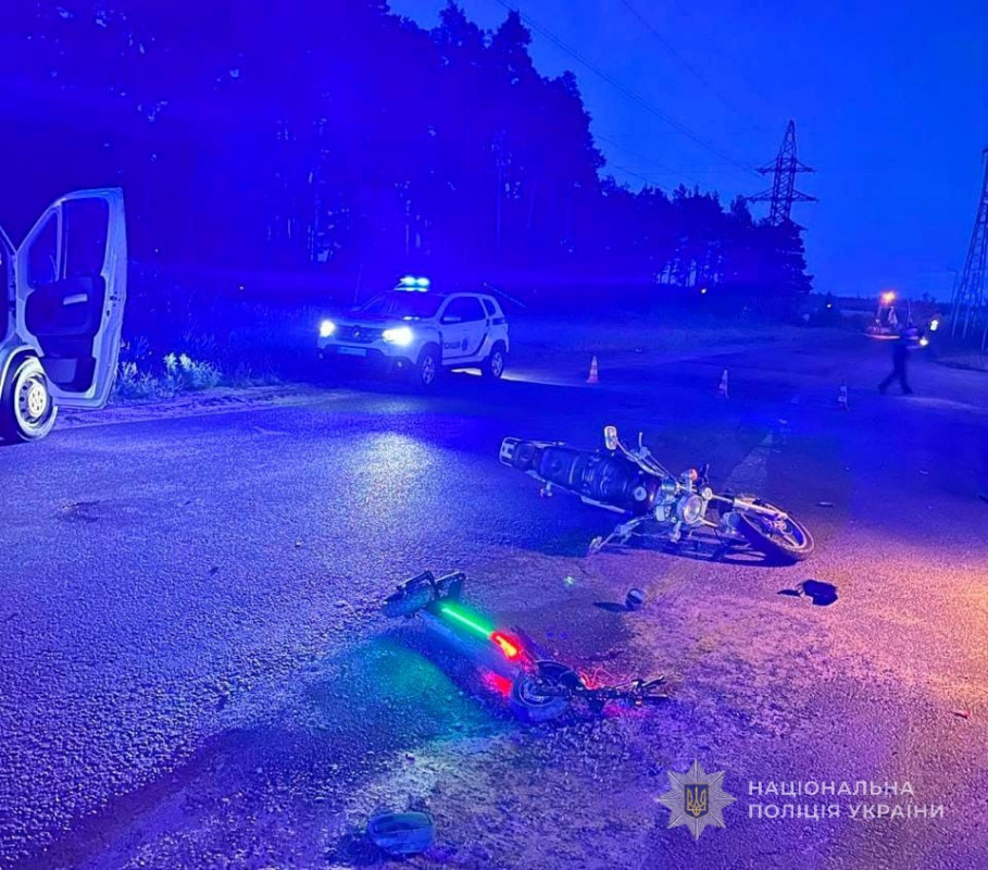 На Волині п’яний мотоцикліст зіткнувся з 11-річним хлопчиком на електросамокаті