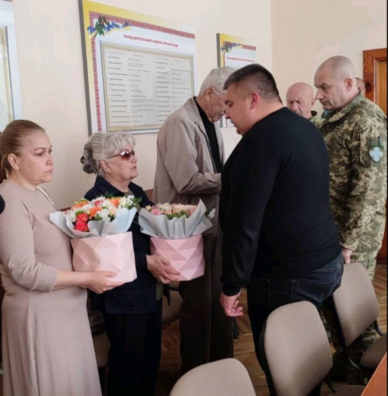 На Волині родині загиблого Едуарда Вовчука вручили посмертну нагороду Героя