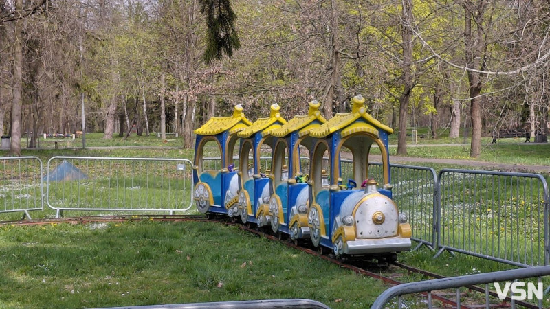 Які атракціони працюють у центральному парку Луцька та яка вартість квитків?