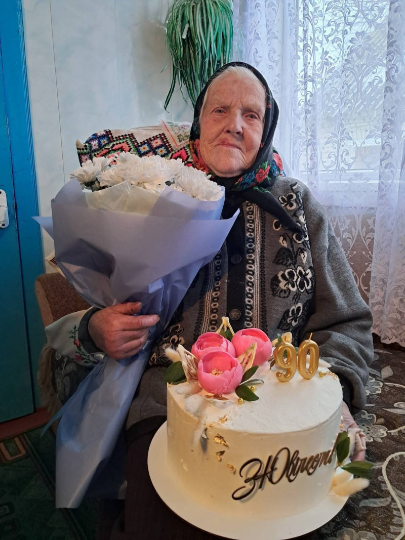 Має двох онуків та п’ятеро правнуків: бабуся з Волині відзначила 90-річчя