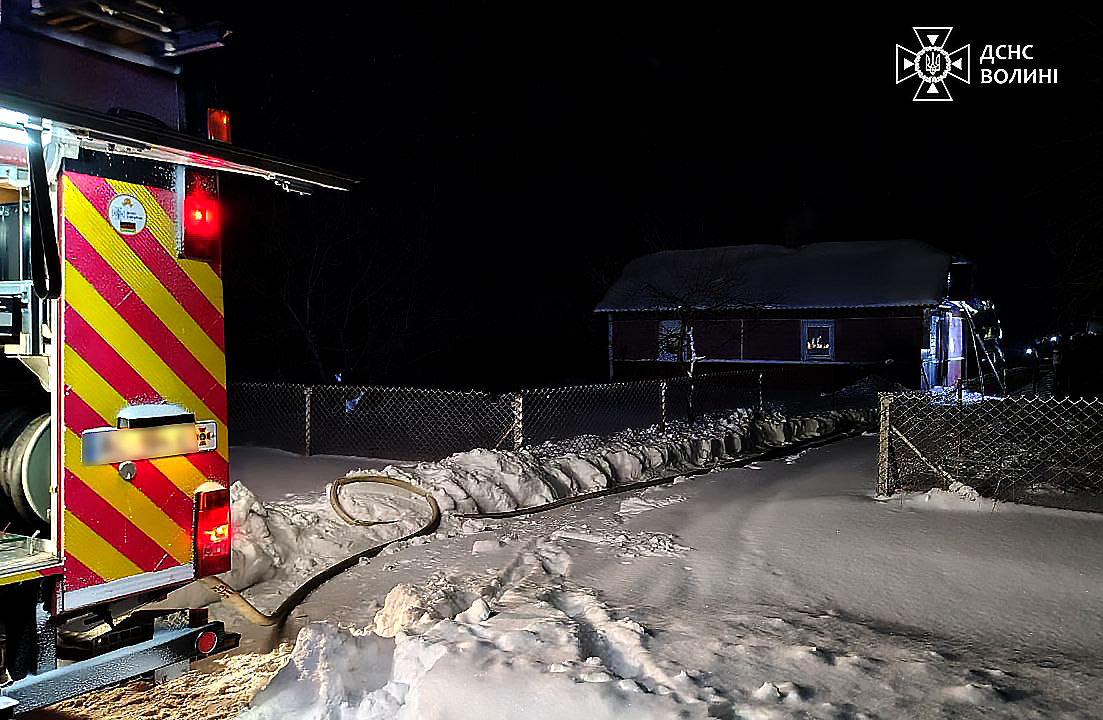 На Волині за добу трапилося сім пожеж у будинках і господарських спорудах